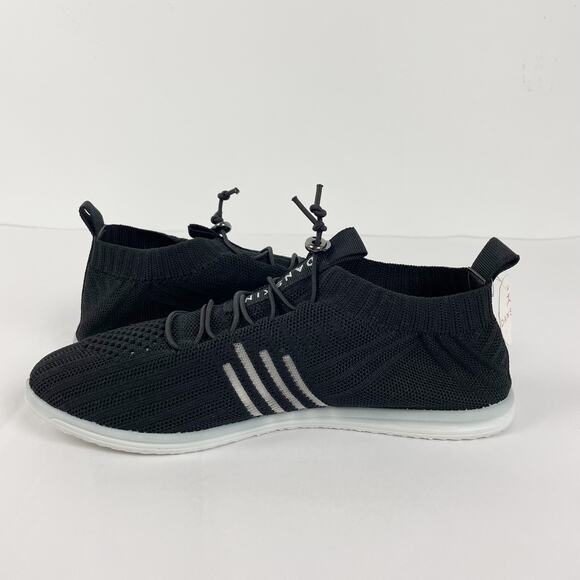 Danskin Womens Active Lace Knit Sneakers 8 Black Ultralight Comfort Running NWOB - Picture 5 of 11